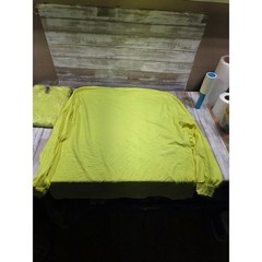 3- Gildan Mens DryBlend Long Sleeve T Shirt Safety Yellow 2XL High Vis