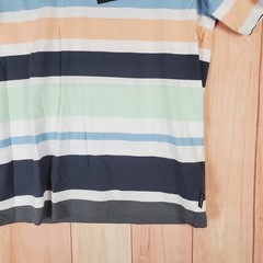Sonneti London T Shirt Mens Medium Multicolor Striped Spellout Logo Casual Wear