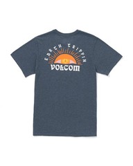 Volcom Men’s Sunshiney Daze Short Sleeve Tee Navy Heather-Large