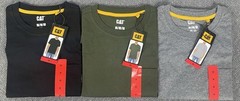 CAT Men’s Pocket Tee Lot of 3 Black, Green & Gray Pick Your Size NWT