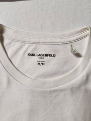 Karl Lagerfeld Men’s White Graphic Logo T-Shirt Size Medium