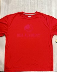 “DEA ACADEMY” Red Dri-Fit Style Athletic T Shirt – Size M – by MV Sport – NWT!