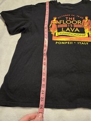 Pompeii Floor is Lava Championship Historical Disaster Italy T-Shirt Funny XL