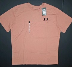 1326799-696 Mens’ (2XL) UA Sportstyle Left Chest T-Shirt, Canyon Pink/Black