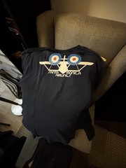 Vintage Santa Monica Airlines Local 13 Longsleeve T-Shirt Navy Medium