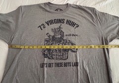 Valhalla T-Shirt XL “72 Virgins Dating Service” Unworn Military Army USMC Iraq