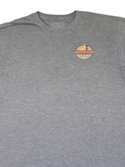 Hinano Tahiti Beer T-Shirt Heather Blue “Dream Island Live Hinano” 1955 Large