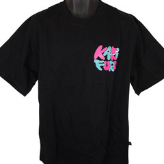 Karafuru X Rawtype Riot T Shirt Mens Size XL Black Anime Kaiju Carnival