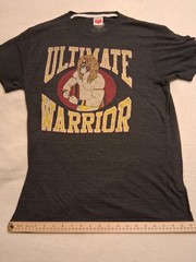 Ultimate Warrior WWE WWF Graphic T-Shirt Dark Gray Men’s Size L Large