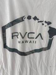 vintage Men’s XL white RVCA contrast stitch Tee