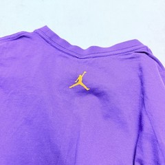Jordan Brand Mens Large Purple Gold Jumpman Logo T-Shirt Tee