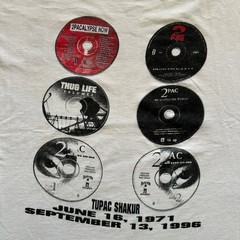 1996 2 PAC MEMORIAL RAP TEE Vintage T-Shirt Reprint