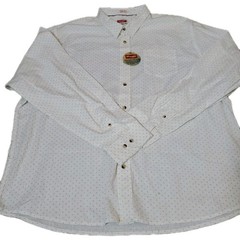 Brand New W/ Tag White Wrangler button-up shirt with star design NWT Size 3XL