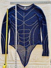 Men’s Sheer Mesh Beaded Shirt Rave Festival Club – Free Ship – Pup Approved!