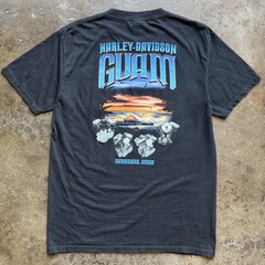 Vintage Guam Harley Davidson T Shirt Barrigada GU Size Large USA Made