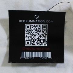 Redrum Nation Men’s V25 Short Sleeve Cotton T-Shirt CG2 Natural Medium NWT