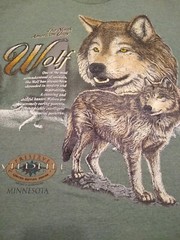 Vintage Signal Sports USA 90s North American Gray Wolf Medium Wildlife Outdoor