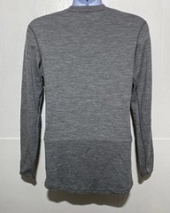 Meriwool Layers 250G Grey Merino Wool Base Layer Long Sleeve Shirt Grey Mens M