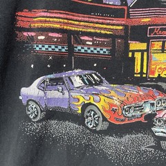 J Galt Shirt Mens Extra Large XL Streetwear Black Adult Al’s Burgers Hot Rods