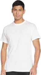 Hanes Men’s 7 Pack Freshiq Comfortsoft Crewneck T-Shirt, White, Small