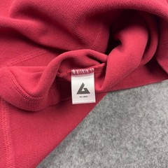 American Giant Shirt Mens Large Red Thermal Long Sleeve Heavy Cotton Made In USA