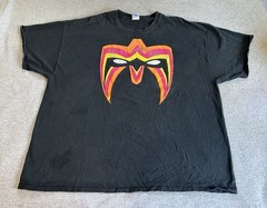 Vintage Y2K Ultimate Warrior Mask WWE WWF Legends Authentic On GILDAN TAG ,SZ 3X
