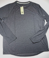 ALL IN MOTION Men’s Light Black Long Sleeve Running T-Shirt NEW Medium