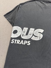 Y2K Famous Stars & Straps T-Shirt Mens XL Black Sun Faded Graphic Streetwear