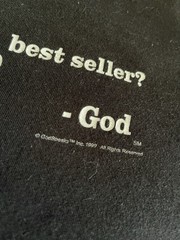 Vtg 99’ Godspeaks T-shirt XL Black ‘Have You Read My #1 Seller’ Short Sleeve