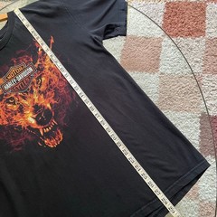Y2K Harley-Davidson Flaming Wolf Tee | Joplin Missouri | Size L