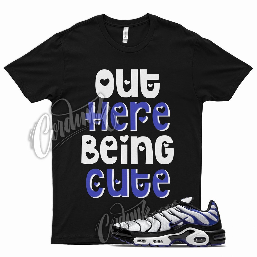 Black CUTE T Shirt for N Air Max Plus Persian Violet White Purple Grape