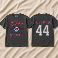 Briar U Hockey Vintage Shirt Off-Campus Garrett Graham 44 University