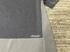 Adidas Shirt Adult Large Grey Climacool Stay Cool Short Sleeve Lightweight Mens