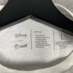 Disney Mickey Mouse Shirt Mens Large White Peace Sign Sunglasses Graphic Neff