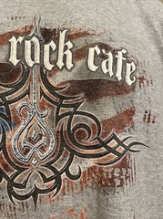 Vintage Men’s 1990’s Hard Rock Cafe HOLLYWOOD Gray Shirt Size Large