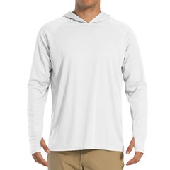 UPF50+ Mens Sun Protection Hoodies Shirts Long Sleeve Hooded UV Fishing Tops Tee