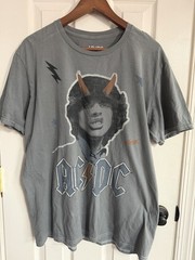 AC/DC Gray traffic Tshirt rock band orange Horn Graphic men’s women’s unisex M