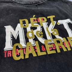 Gallery Dept. Black Crew Neck Men’s T-Shirt Sz M Dept De La Gallerie-869
