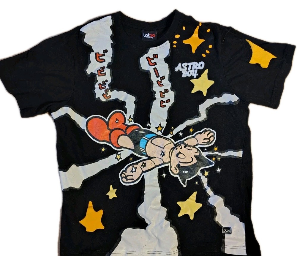 Astro Boy Mens Large Lotka Anime Red Boots American Thunder Anime T-Shirt Tee