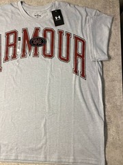 Under Armour Men’s ARMOUR Graphic T-Shirt Gray 2XL XXL New With Tags NWT