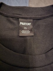PHATCAT “Gods Plan” size 2XL Heavyweight Graphic T-shirt Black.
