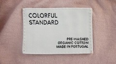 Colorful Standard T Shirt Organic Cotton Pre Washed Pale Pink Long Sleeve Size L