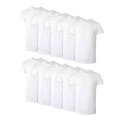 Hanes 10-Pack Men T-Shirt ComfortSoft Crewneck Undershirt Short Sleeve size SM