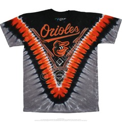 Baltimore Orioles V Tie-Dye T-Shirt — Grateful Dead Collab Style Officially Lice