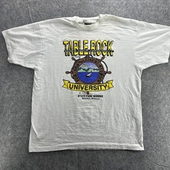 Vintage Table Rock University Shirt Mens XL White State Park Marina Missouri 90s