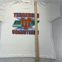 VTG Tennessee Volunteers L T-Shirt Single Stitch Distressed
