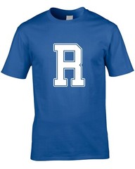 Letter R Men’s T-Shirt Funny Joke Name Initials Font Team Cool Gift Idea Custom