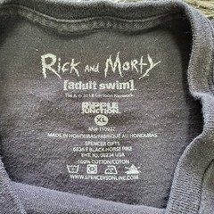Rick & Morty T-Shirt Mens XL Black Adult Swim Comedy Funny Ripple Junction Flaw