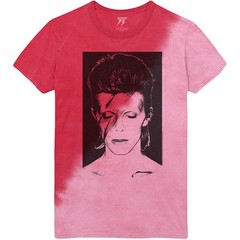 Men’s David Bowie Aladdin Sane T-shirt Large Red