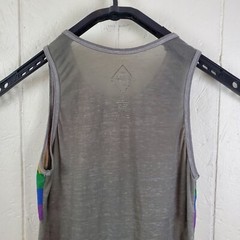 Well Worn Tank Top Mens Extra Small Gray Round Neck Sleeveless Pocket Stretch